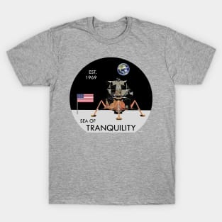 Apollo 11 Moon Landing Sea of Tranquility T-Shirt